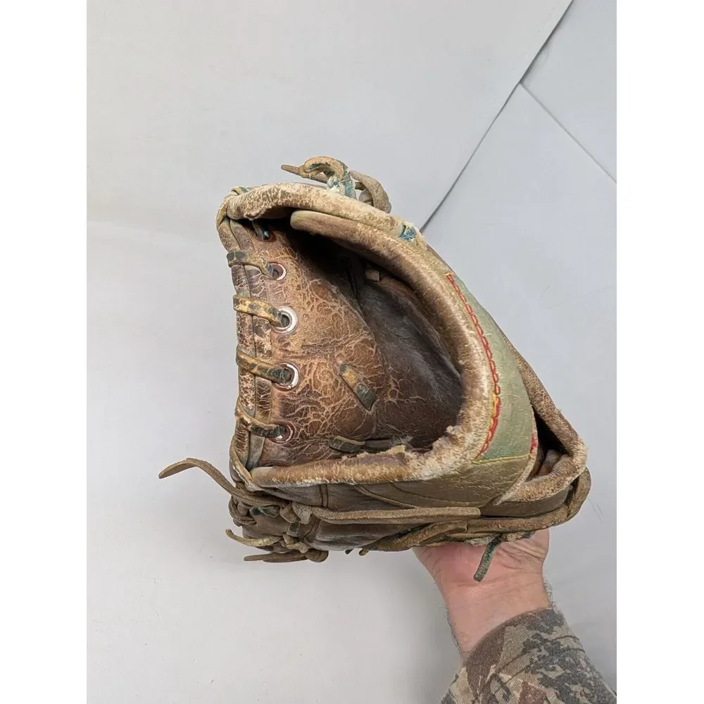 Vintage Rawlings GJ56 Reggie Jackson Baseball‎ Glove Wingtip Blue RHT 11